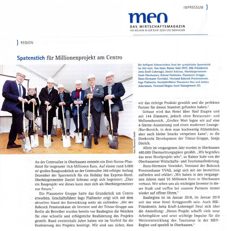 MEO-Magazin – Spatenstich für Millionenprojekt am Centro